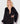 Brigeta Short Satin Robe - Black