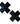 Liquid Black Cross X Pierced Barbell Pasties