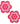 Daisy: Red & Pink Glitter Velvet Daisy Pasties