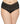 Plus Size Retro Lace Thong - Black