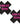 Plus X: Black with Pink 'Great Tits' Cross Nipple Pasties