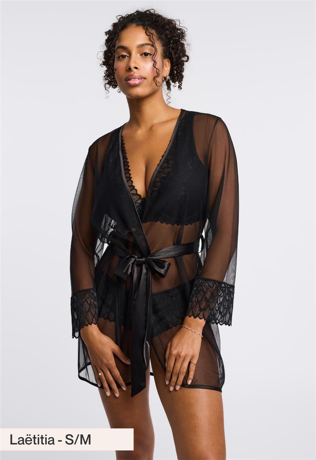 Lacy Cover-up - Black