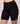 BodyBliss Biker Short with Anti-Chafing - Black