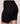 BodyBliss Biker Short with Anti-Chafing - Black