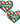 Green, Red, White Velvet Naughty & Nice Heart Nipple Pasties