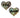 'Yee Haw' in Black On Gold Disco Heart Nipple Pasties