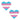 Pride Flag Glitter Heart Pasties