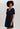 Cotton Silk V Neck Cotton Nightgown - Deep Navy
