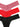 3 Pack Lace Thong - pink quartz/cherrywood/black