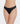 Minx Lace Trim Thong - Black