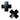 Plus X: Faux Latex Pleather Vinyl Cross Pasties - Black