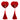 Forever Yours Red Heart Crystal Tassel Reusable Silicone Nipple Cover Pasties